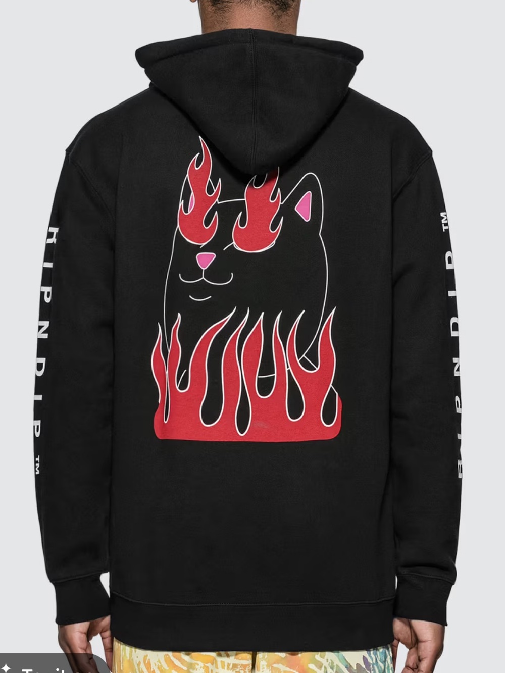 RIPNDIP Ignite Hoodie - Black Size Large